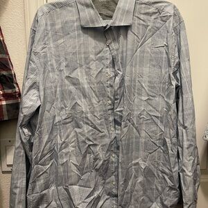 Men's Blue Checkered Shirt
